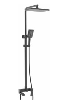 Душевая стойка Rose R1556H чёрный матовый